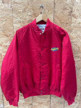 Vintage 90s Westark Seyfert's Red Baseball Bomber Jacket Large